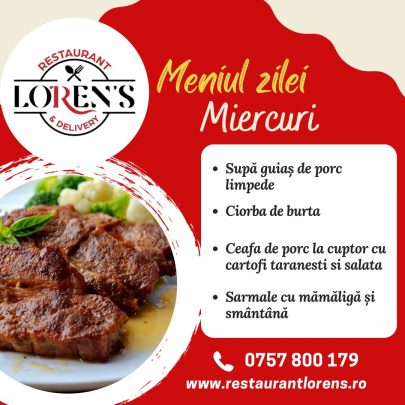 meniul zilei