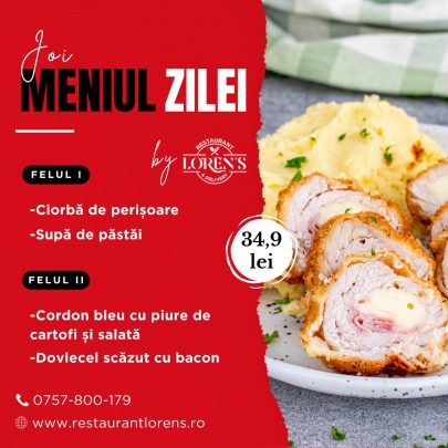 meniul zilei joi