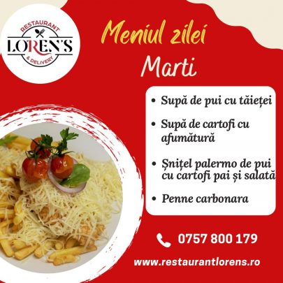 meniul zilei