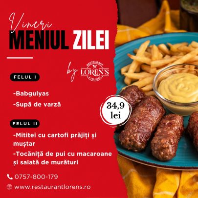 meniul zilei vineri