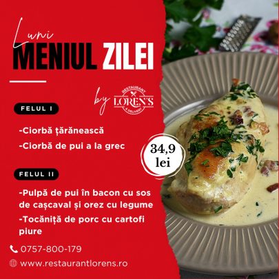 meniul zilei luni