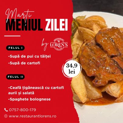 meniu zilei marti