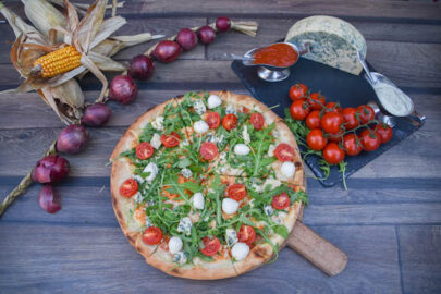 pizza gorgonzola-con-rucola